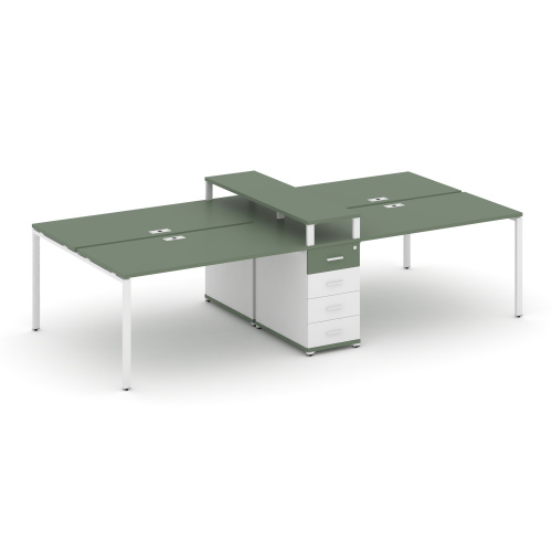 Бенч-система на 4 места с 1 опорной тумбой Concept CN.DRS-433 фото 5