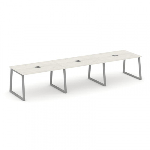 Style Project Стол переговорный SN-6T1.SPRG-024 Акация Лорка/Металл Антрацит/Заглушка Металл Антраци фото 13