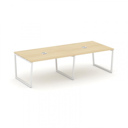 Style Project Стол переговорный SN-4T2.SPRG-044 Акация Лорка/Металл Антрацит/Заглушка Металл Антраци фото 21