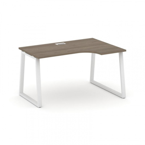 Style Project Стол рабочий эргоном. SN-6T1.SPA-011(R) Акация Лорка/Металл Антрацит/Заглушка Пластик фото 15