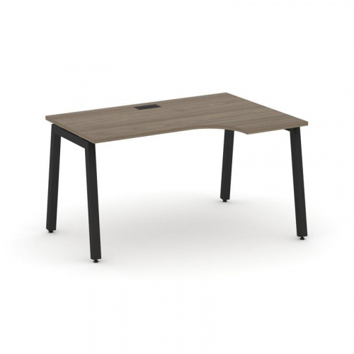 Style Project Стол рабочий эргоном. SN-5A.SPA-022(R) Дуб Наварра/Металл Антрацит 1580*800/980*750 фото 12