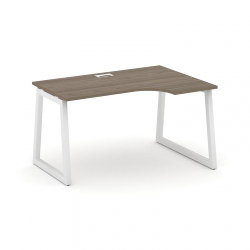 Style Project Стол рабочий эргоном. SN-5T1.SPA-012(R) Акация Лорка/Металл Антрацит/Заглушка Пластик фото 15