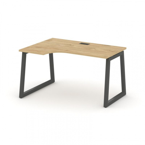 Style Project Стол рабочий эргоном. SN-5T1.SPA-001(L) Акация Лорка/Металл Антрацит/Заглушка Пластик фото 22