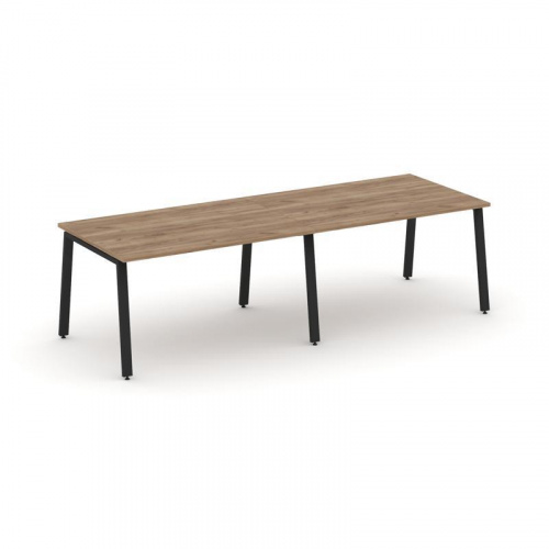 Style Project Стол переговорный SN-6A.SPRG-012.3 Белый/Металл Антрацит 2360*980*750 фото 4