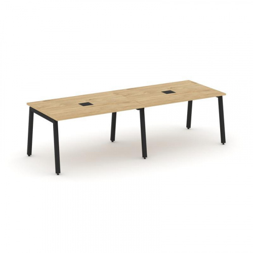 Style Project Стол переговорный SN-5A.SPRG-012 Дуб Табак/Металл Белый 2360*980*750 фото 10