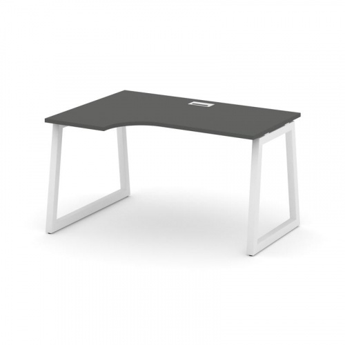 Style Project Стол рабочий эргоном. SN-5T1.SPA-001(L) Акация Лорка/Металл Антрацит/Заглушка Пластик фото 19