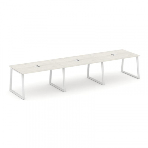 Style Project Стол переговорный SN-6T1.SPRG-024 Акация Лорка/Металл Антрацит/Заглушка Металл Антраци фото 14