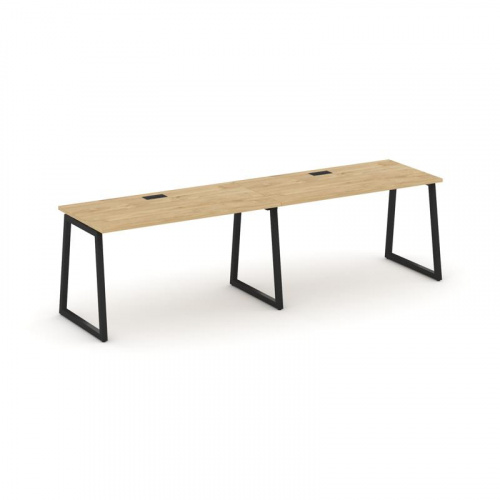 Style Project Рабочая станция 1 сторон. SN-4T1.ORS-024 Акация Лорка/Металл Антрацит/Заглушка Пластик