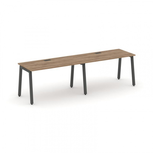 Style Project Рабочая станция 1 сторон. SN-5A.ORS-013 Тиквуд Светлый/Металл Антрацит 2760*700*750 фото 26