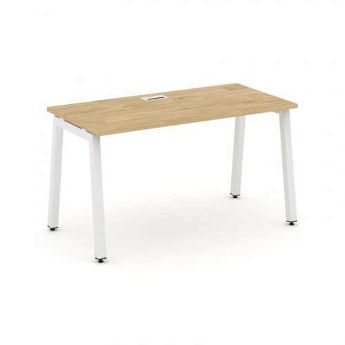 Style Project Стол письменный SN-5A.SP-021 Тиквуд Светлый/Металл Белый 980*800*750 фото 28