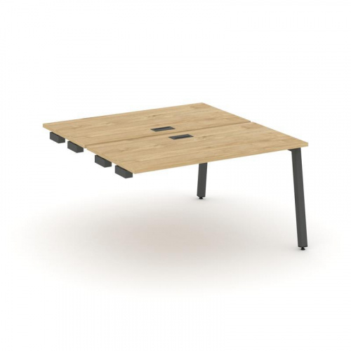 Style Project Стол-приставка к опор. элем. SN-5A.DPRS-003 Дуб Табак/Металл Белый 1380*1232*750 фото 18