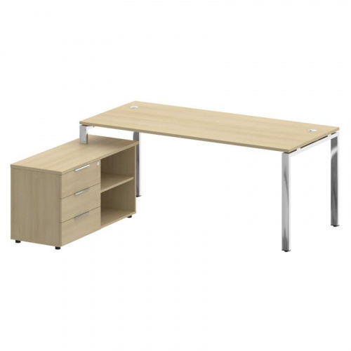 Стол руководителя с тумбой Metal System Direct БГ.СРТ-5.8 (L) фото 4