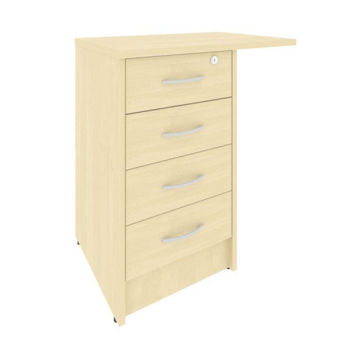 Тумба приставная на 4 ящика с замком Riva А.ТП-4.3F-S фото 4 Тумба приставная на 4 ящика с замком Riva А.ТП-4.3F-S фото 4