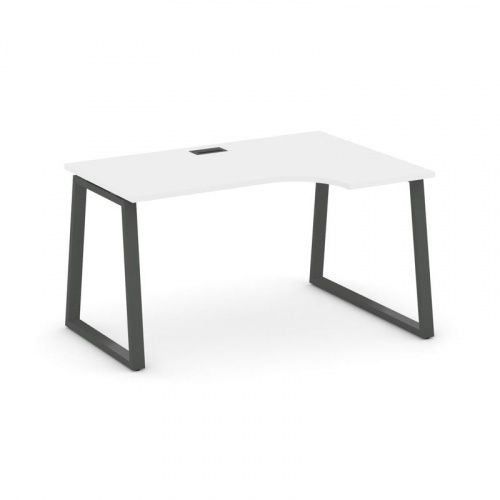 Style Project Стол рабочий эргоном. SN-6T1.SPA-011(R) Акация Лорка/Металл Антрацит/Заглушка Пластик фото 26