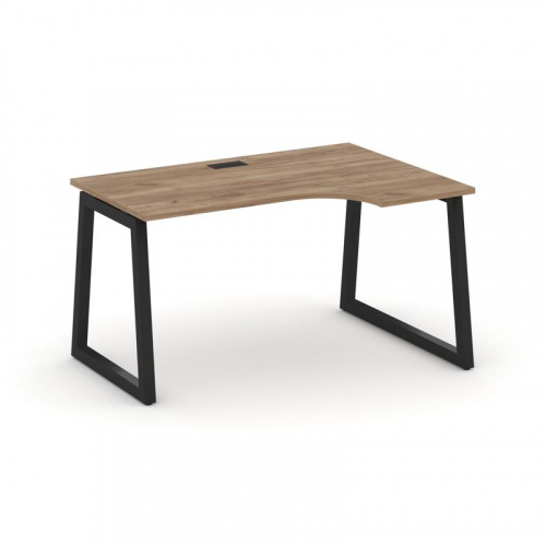 Style Project Стол рабочий эргоном. SN-5T1.SPA-012(R) Акация Лорка/Металл Антрацит/Заглушка Пластик фото 9