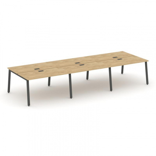 Style Project Рабочая станция 2-х сторон. SN-6A.DRS-081 Дуб Табак/Металл Белый 2940*1632*750 фото 15