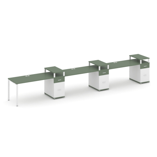 Бенч-система на 3 места с 3 опорными тумбами Concept CN.ORS-462 фото 5