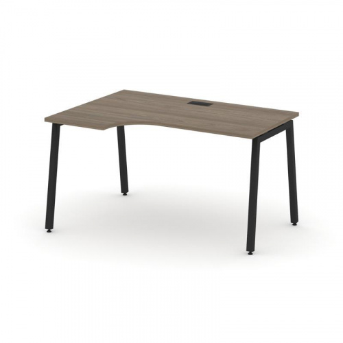 Style Project Стол рабочий эргоном. SN-4A.SPA-021(L) Антрацит/Металл Антрацит 1380*800/980*750 фото 9