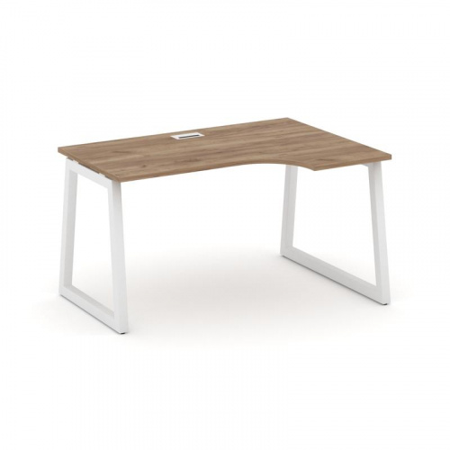 Style Project Стол рабочий эргоном. SN-5T1.SPA-012(R) Акация Лорка/Металл Антрацит/Заглушка Пластик фото 11