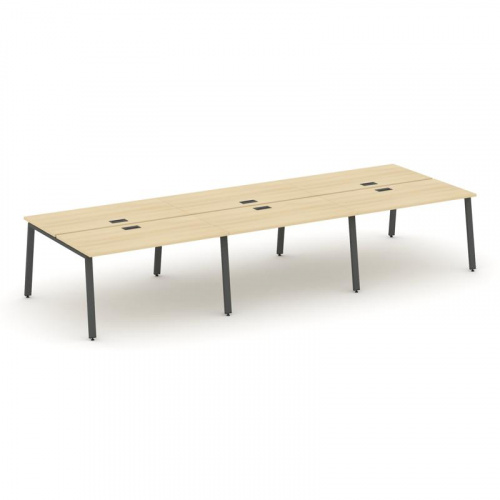 Style Project Рабочая станция 2-х сторон. SN-6A.DRS-081 Дуб Табак/Металл Белый 2940*1632*750 фото 26