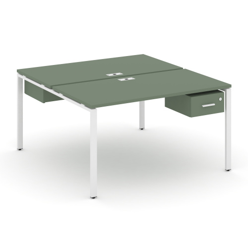 Бенч-система на 2 места с подвесными тумбами Concept CN.DRS-111