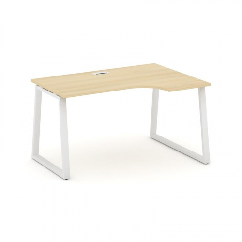 Style Project Стол рабочий эргоном. SN-6T1.SPA-011(R) Акация Лорка/Металл Антрацит/Заглушка Пластик фото 21