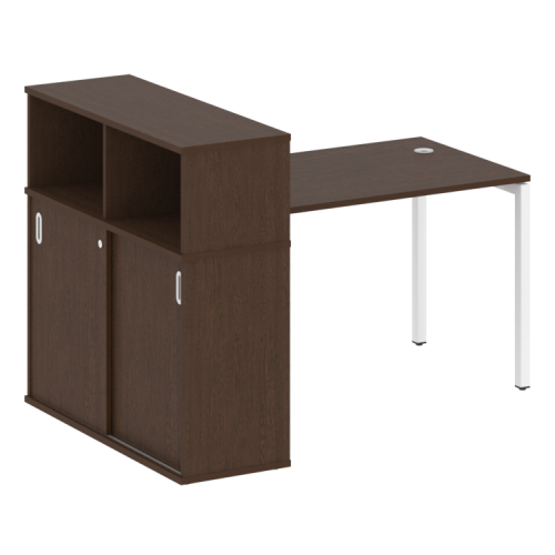 Стол офисный с шкафом-купе на П-обр. м/к Metal System Quattro 40БП.РС-СШК-3.2 фото 5 Стол офисный с шкафом-купе на П-обр. м/к Metal System Quattro 40БП.РС-СШК-3.2 фото 5