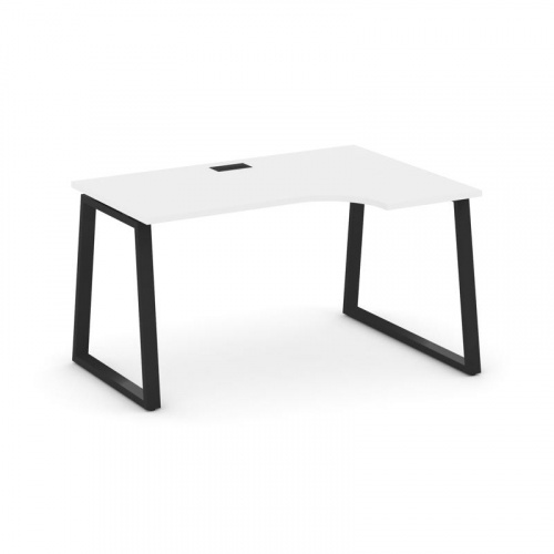 Style Project Стол рабочий эргоном. SN-6T1.SPA-011(R) Акация Лорка/Металл Антрацит/Заглушка Пластик фото 9