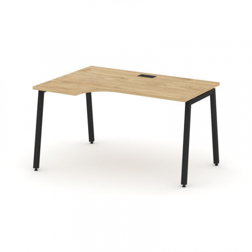 Style Project Стол рабочий эргоном. SN-4A.SPA-021(L) Антрацит/Металл Антрацит 1380*800/980*750 фото 3