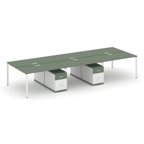 Бенч-система на 6 мест с 2 опорными тумбами Concept CN.DRS-346 фото 5