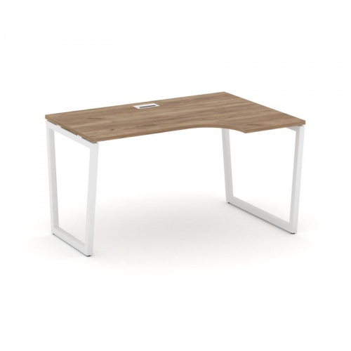 Style Project Стол рабочий эргоном. SN-4T2.SPA-022(R) Акация Лорка/Металл Антрацит/Заглушка Пластик фото 10