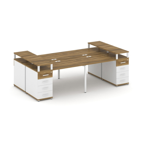 Бенч-система на 4 места с 2 опорными тумбами Concept CN.DRS-441 фото 8