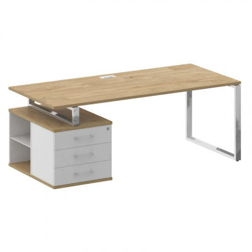 Стол руководителя с опорной тумбой Shift SK.SRT-200 (L) фото 2