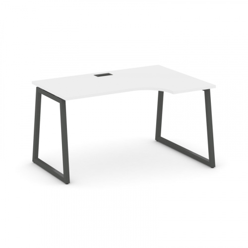 Style Project Стол рабочий эргоном. SN-4T1.SPA-022(R) Акация Лорка/Металл Антрацит/Заглушка Пластик фото 13