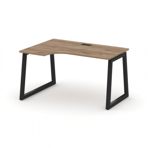 Style Project Стол рабочий эргоном. SN-5T1.SPA-001(L) Акация Лорка/Металл Антрацит/Заглушка Пластик фото 6