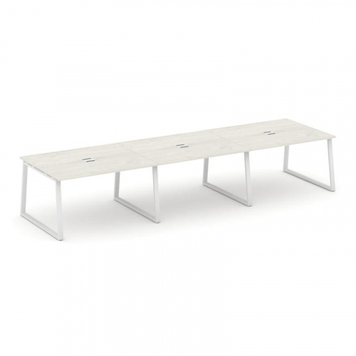 Style Project Стол переговорный SN-6T1.SPRG-053 Акация Лорка/Металл Антрацит/Заглушка Металл Антраци фото 14