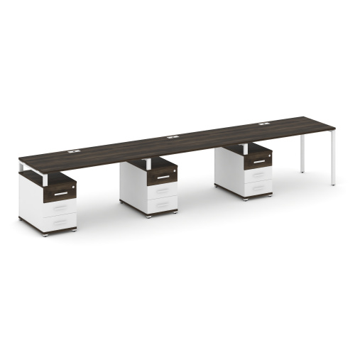 Бенч-система на 3 места с 3 опорными тумбами Concept CN.ORS-343 фото 10