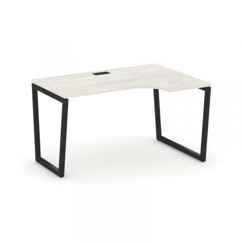 Style Project Стол рабочий эргоном. SN-4T2.SPA-022(R) Акация Лорка/Металл Антрацит/Заглушка Пластик фото 7