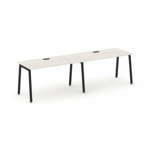 Style Project Рабочая станция 1 сторон. SN-4A.ORS-022 Дуб Наварра/Металл Белый 2360*800*750