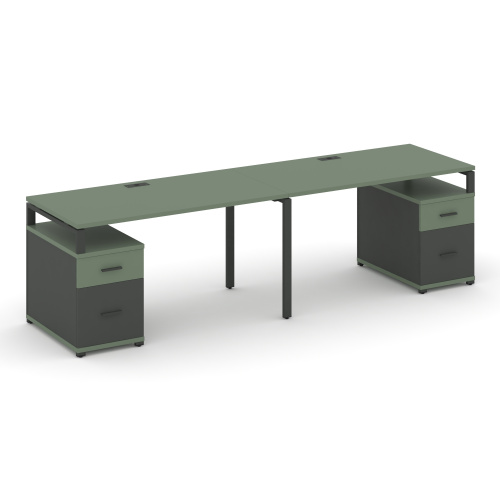 Бенч-система на 2 места с 2 опорными тумбами Concept CN.ORS-323 фото 2