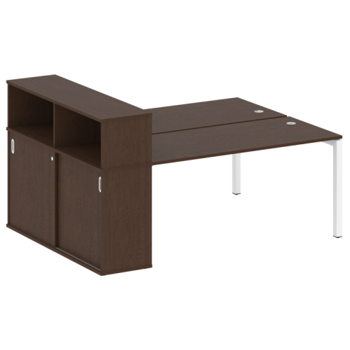 Бенч-система с шкафом-купе на П-обр. м/к Metal System Quattro 50БП.РС-СШК-2.4 фото 6