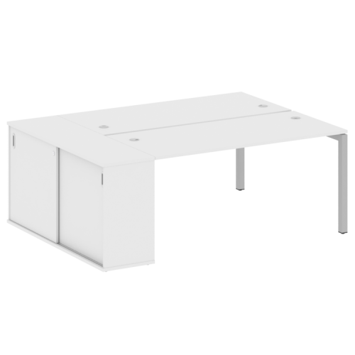 Бенч-система с шкафом-купе на П-обр. м/к Metal System Quattro 50БП.РС-СШК-1.4 фото 7