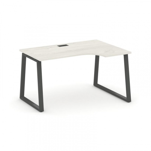 Style Project Стол рабочий эргоном. SN-6T1.SPA-011(R) Акация Лорка/Металл Антрацит/Заглушка Пластик фото 24