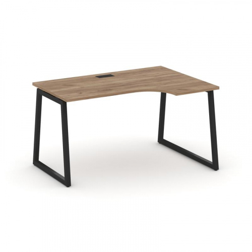 Style Project Стол рабочий эргоном. SN-4T1.SPA-022(R) Акация Лорка/Металл Антрацит/Заглушка Пластик фото 8