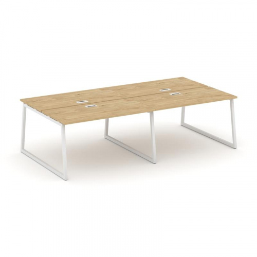 Style Project Рабочая станция 2-х сторон. SN-4T1.DRS-053 Акация Лорка/Металл Антрацит/Заглушка Пласт фото 3