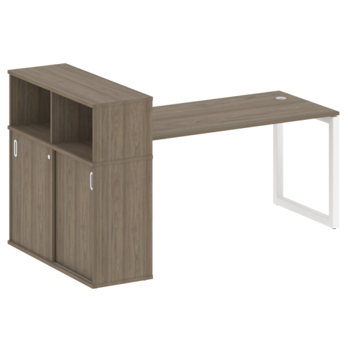 Стол офисный с шкафом-купе на О-обр. м/к Metal System Quattro 50БО.РС-СШК-3.4 фото 3 Стол офисный с шкафом-купе на О-обр. м/к Metal System Quattro 50БО.РС-СШК-3.4 фото 3
