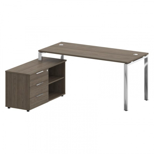 Стол руководителя с тумбой Metal System Direct БГ.СРТ-4.7 (L)
