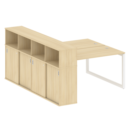 Бенч-система с шкафом-купе на О-обр. м/к Metal System Quattro 50БО.РС-СШК-4.3 фото 15