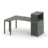 Стол эргономичный с опорным распашным шкафом Concept CN.SA-214(L)