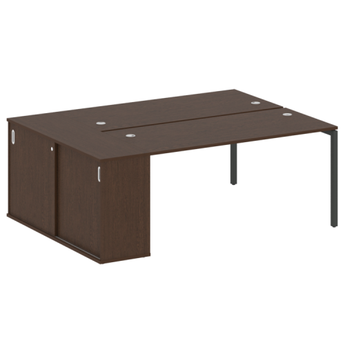 Бенч-система с шкафом-купе на П-обр. м/к Metal System Quattro 40БП.РС-СШК-1.4 фото 9